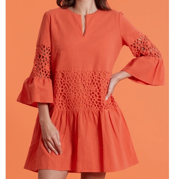 Tyler Boe Corral Eyelet Izzy Dress. Size Small - Picture 3 of 8